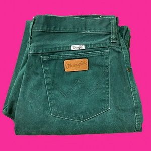 Forest Green Vintage Wranglers